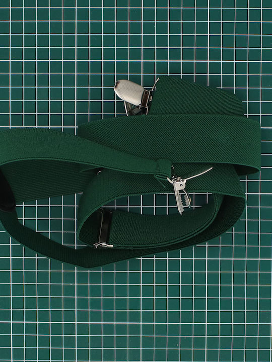 Breteli Unisex Adulți ButicCochet Verde Închis Cu Cleme Metalice 35 Mm Br505