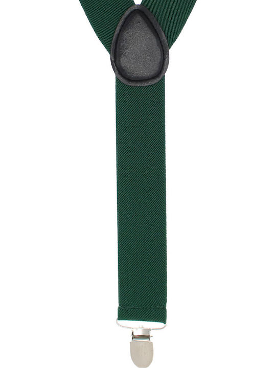 Breteli Unisex Adulți ButicCochet Verde Închis Cu Cleme Metalice 35 Mm Br505