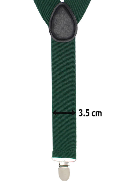 Breteli Unisex Adulți ButicCochet Verde Închis Cu Cleme Metalice 35 Mm Br505