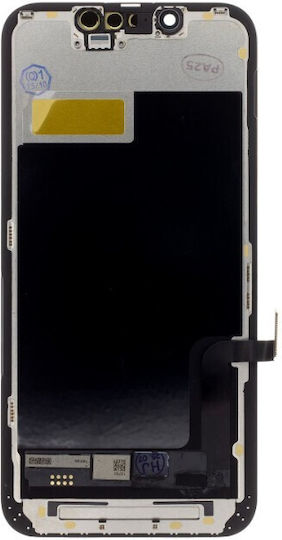 Ecran True Color cu mecanism tactil și ramă pentru iPhone 13 mini (Negru)
