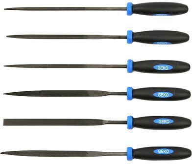 Set Fișiere Fine Pentru Metal Geko G40072 6 Bucăți
