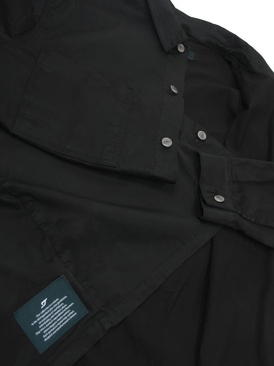 Langärmelig Denim Overshirt Blau