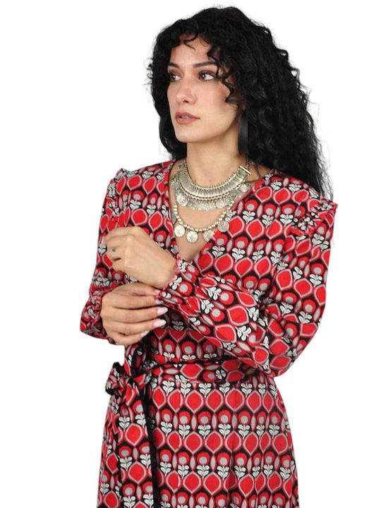 Midi Dress Red