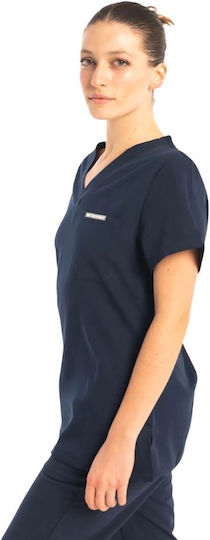 Dr. Scrub Female Medical Blouse Navy Blue