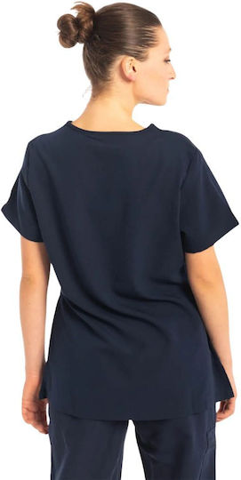 Dr. Scrub Female Medical Blouse Navy Blue