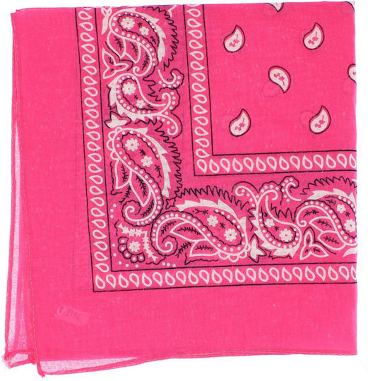 Bandană Din Bumbac Mărime 55 X 55 Cm Imprimeu Mandala Roz ButicCochet Es2196