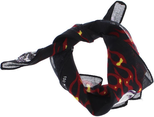 Cotton Bandana Größe 55x55 Cm ButicCochet Schwarz Es2671