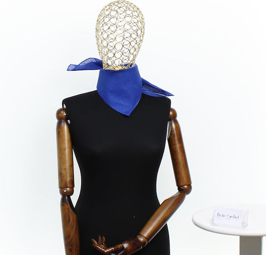 Cotton Bandana Size 55 X 55 Cm Buticcochet Solid Color Blue Es2231
