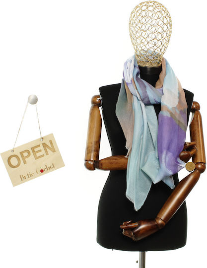 Fular Damă 30% Viscoză 70% Poliester ButicCochet 68x180 Cm Multicolor Es3338