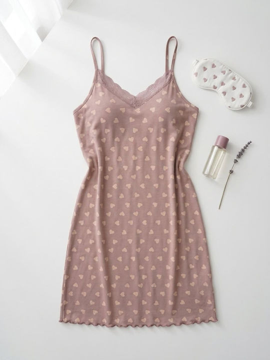 Summer Women's Pink Nightgown