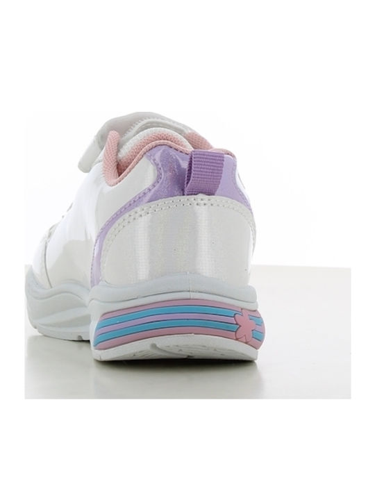Παιδικά Sneakers με Σκρατς & Φωτάκια Λευκά