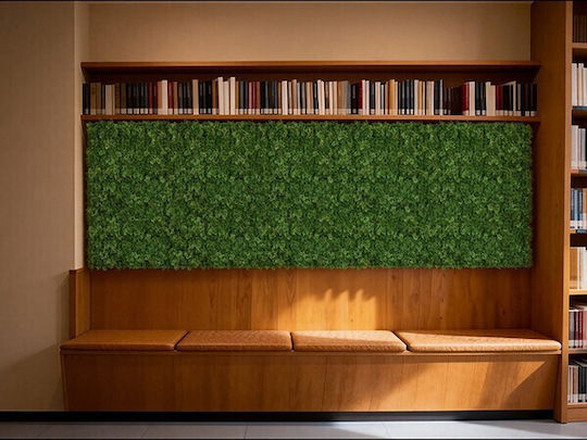 Newplan Artificial Foliage Panel 50x50cm Moss