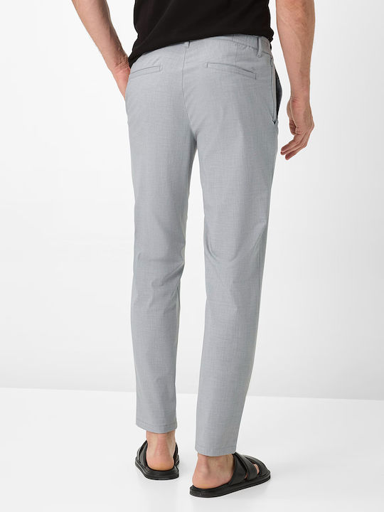 Chino Trousers Elastic in Slim Fit Gray