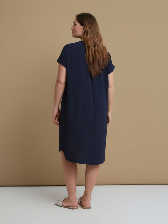 Rochie De Vară Midi Albastră