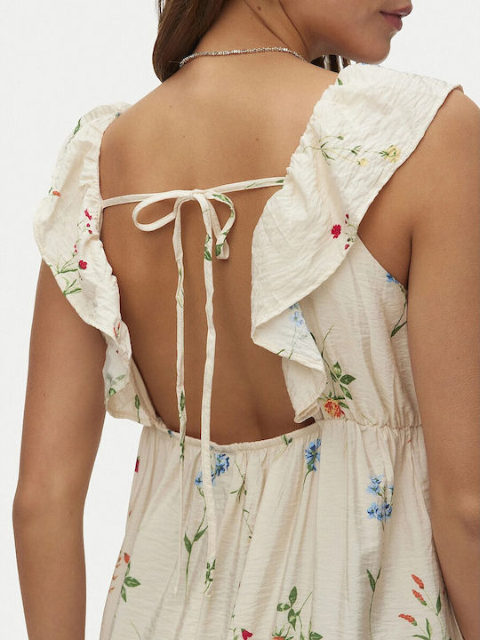 Josie Καλοκαιρινό Maxi Φόρεμα Μπεζ/floral