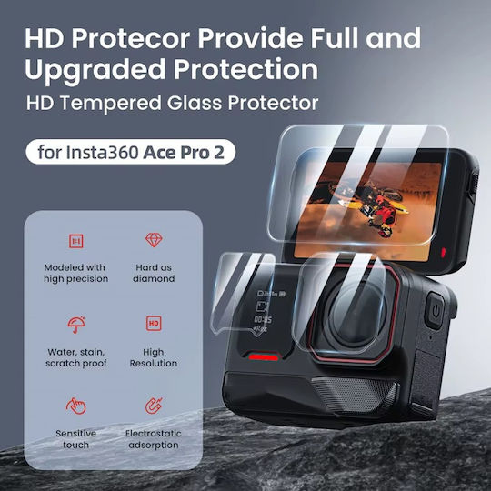 Tempered Glass Insta360 Ace Pro 2 Anti-Scratch Screen Lens Protection 3-y01