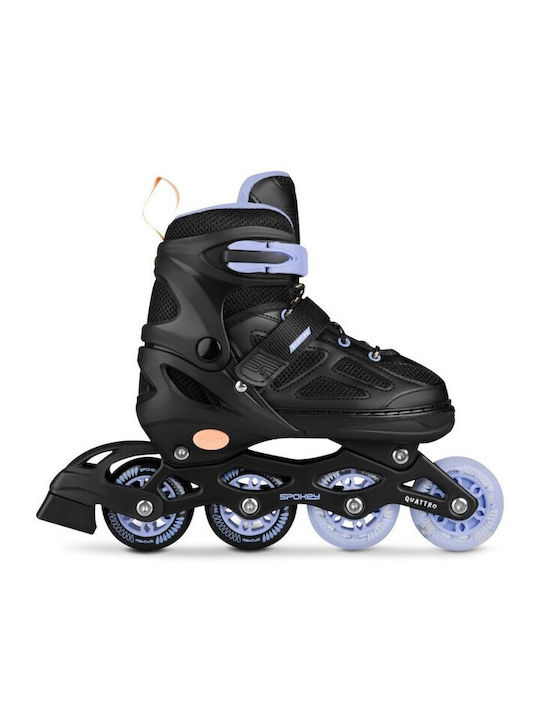 Spokey Quattro 4in1 Kids Adjustable Inline Rollers Gray