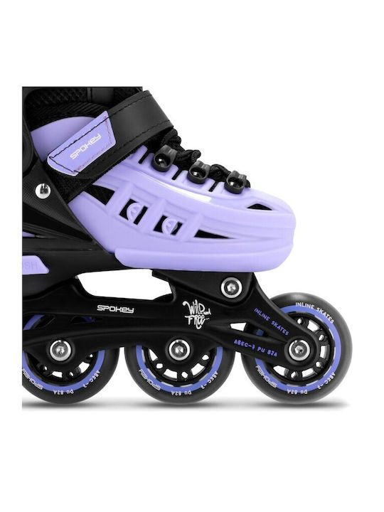 Spokey 4in1 Adult Adjustable Inline Rollers Black
