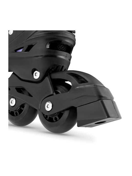 Spokey 4in1 Adult Adjustable Inline Rollers Black