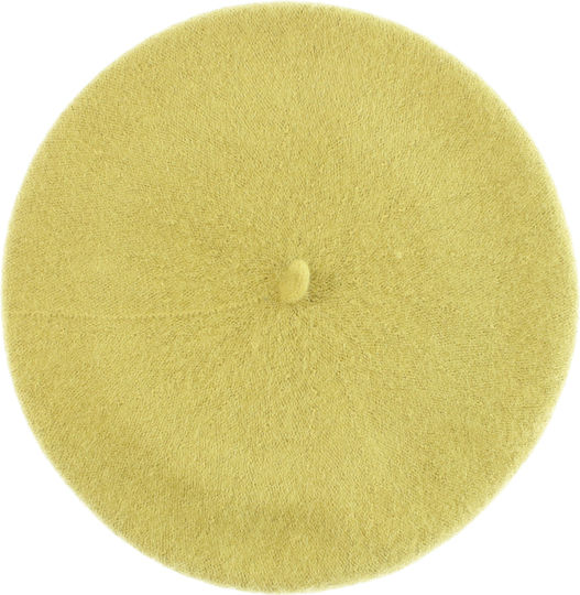 Women's Beret Buticcochet Wool One Size Light Green Bsc719