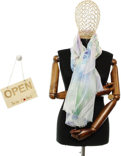 Fular Damă 30% Viscoză 70% Poliester ButicCochet 68x180 Cm Multicolor Es3343