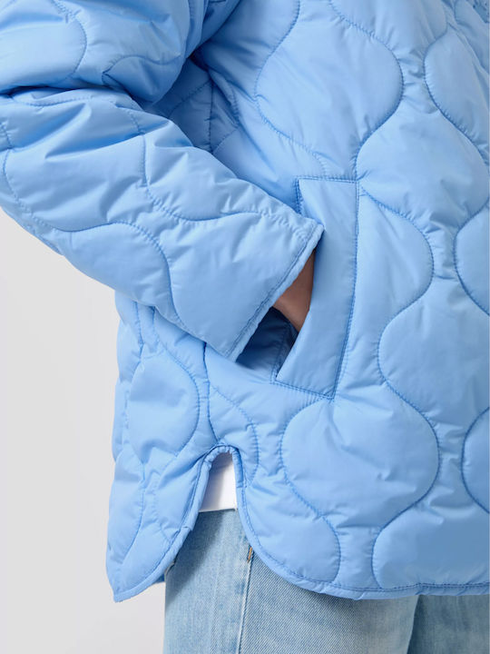 Damen Jacken für Winter Hellblaue