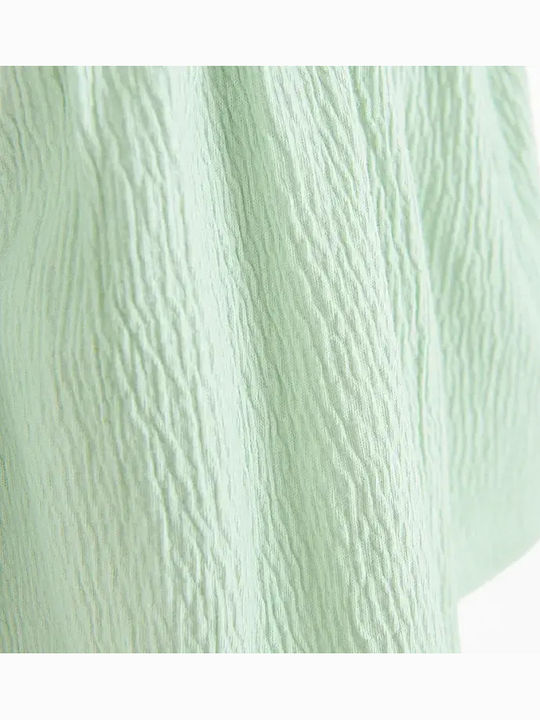Rochie Fete Mâneca Scurtă Verde