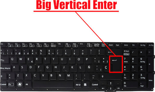 Teclado Español Para Portátil Spanish Laptop Keyboard Sony Vaio Vpc-se Vpcse Vpcse1e1e Vpcse1j1e Vpcse1l1e 148986411 148986841 148986151 9z.n6cbf.201 Nsk-se2bf Es Nο Frame Black Κωδ.41417esnofr