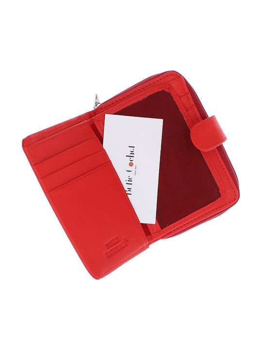 Small Leather Women's Wallet Red