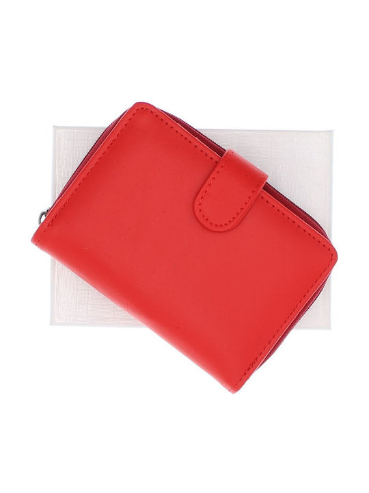 Small Leather Women's Wallet Red