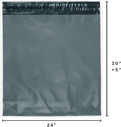 Femmit Verpackungstaschen Courier 24x30+5cm Transparente Dokumententaschen & Starke Selbstklebende Klappe 100 Stück Wasserdichte Robuste E-shop & Versand E-Commerce