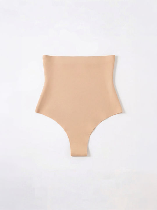 The Lady Затягане Slip Без Шевове Бежов