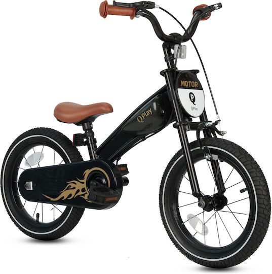 Q Play Kinder Balancefahrrad Schwarz