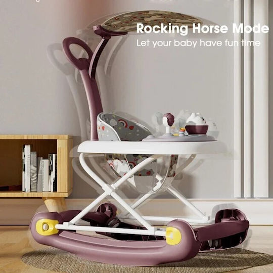 Little Mom Baby Walker with Music for 6+ Months Red