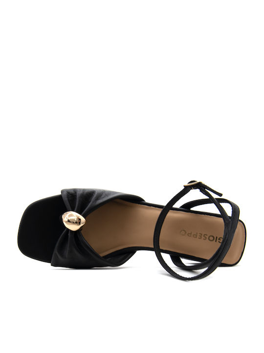 Leather Black Sandals