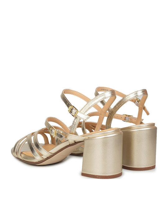 Ezoria Strap Sandals Gold