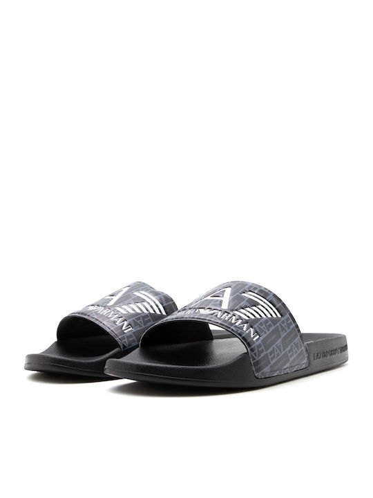 Emporio Armani Slides Μαύρα