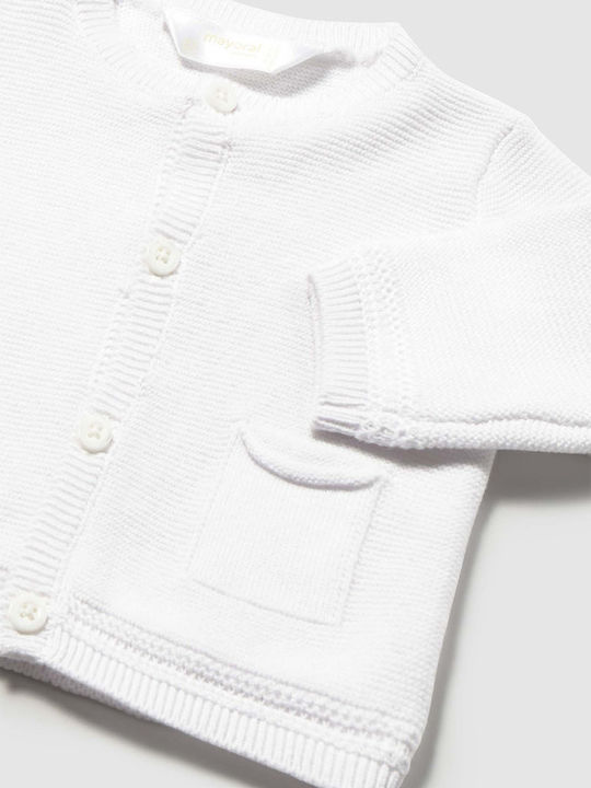 Kinder-Strickjacke Weiß