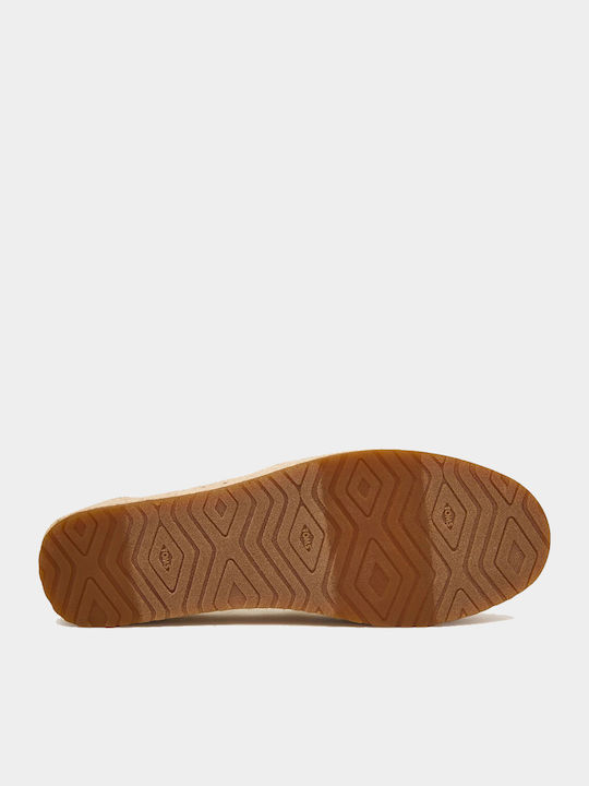 Fabric Women's Espadrilles in Beige Colour