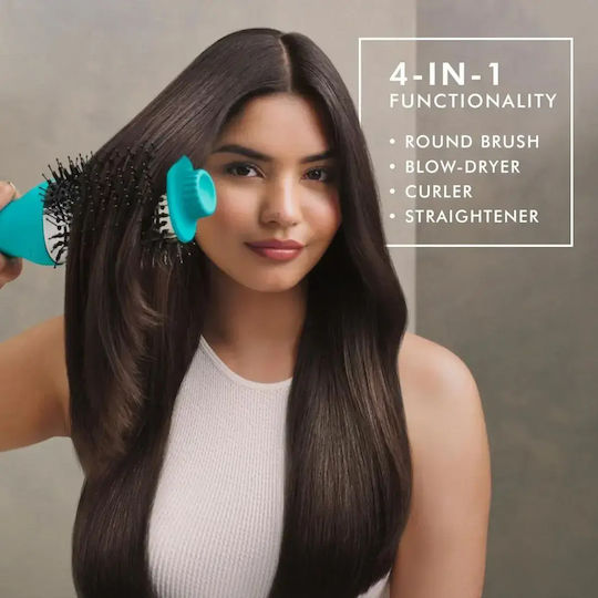 Moroccanoil 4-In-1 Blow-Dryer Electric Brush with Air for Straightening and Curls