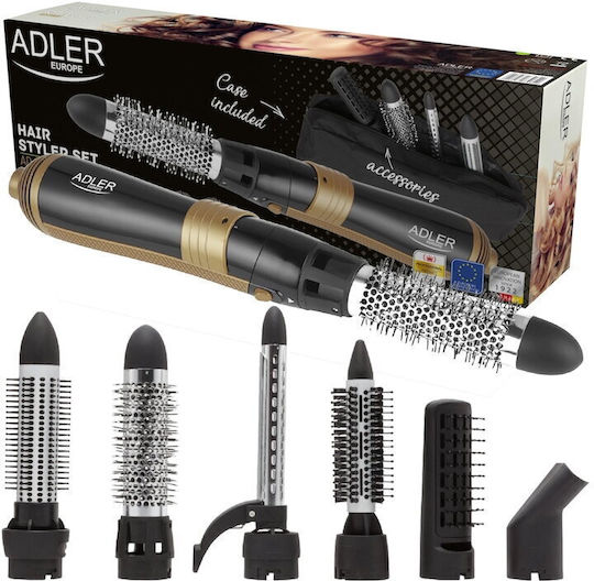 Adler Hair Styler Ηλεκτρική Βούρτσα με Αέρα για Ίσιωμα και Μπούκλες 1200W