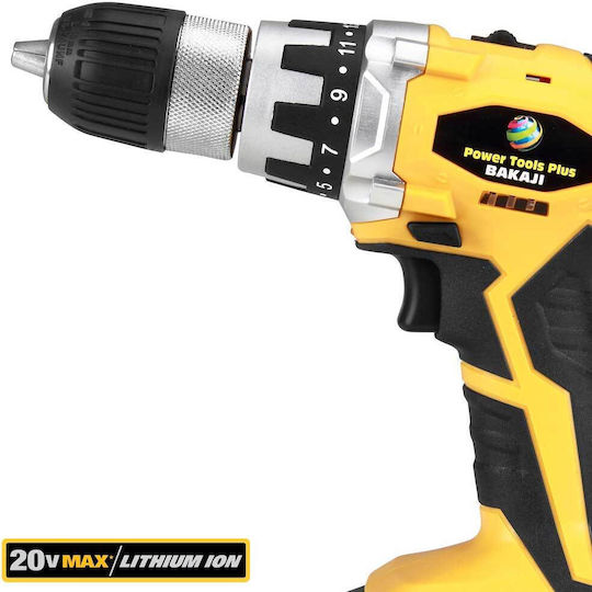 Bakaji 02816542 Akkuschrauber Batterien 20V 2x1,5Ah