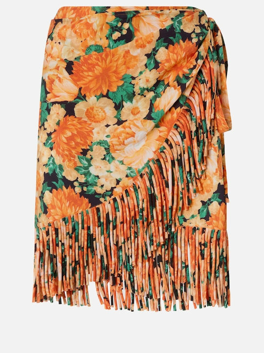 Mini Φούστα Φάκελος Floral Πολύχρωμη