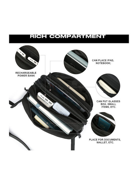 Herren Gürteltasche Schwarz