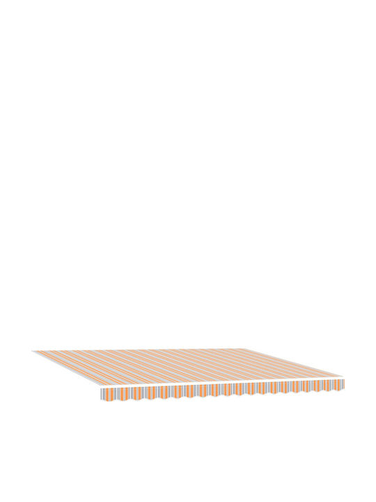 vidaXL Terrasse Zelt mit LEDs Orange 4.5x3m