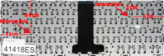 Spanish Laptop Keyboard For Toshiba Satellite C40-b C40d-b C40t-b H0000069480 0kn0-vp1us12 Mp-13r33us-528 0kn0-vp1la13 Nsk-v60su 9z.nbesu.01e Es Black Code 41418es