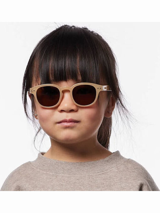 Izipizi Square Kids Sunglasses with Polarized Lens Beige for 3-5 Years