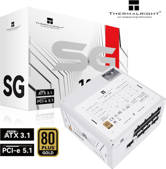 Thermalright TR-SG1000 1000W Λευκό Τροφοδοτικό Υπολογιστή Full Modular 80 Plus Gold
