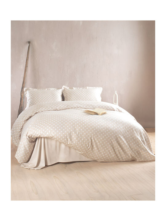 Rythmos Set Coverlets Double Cotton Beige 220x240cm 3 Pieces