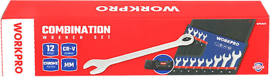 German Polygon Wrenches Set 12pcs Wp202576 Workpro Case